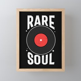 Rare Soul Retro Vinyl Record Framed Mini Art Print