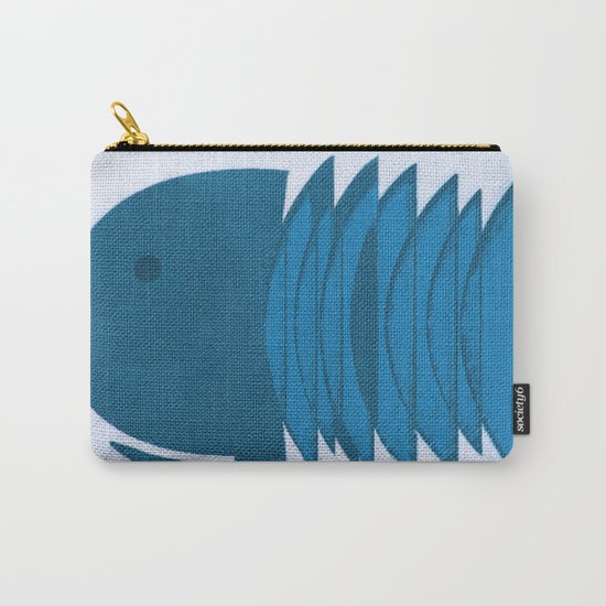 Blue Fish Carry-All Pouch
