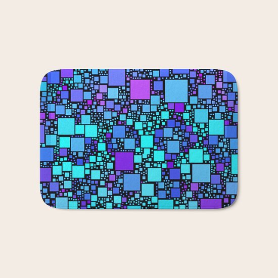 Post It Blue Bath Mat