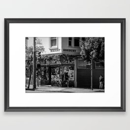 Haight and Ashbury Framed Art Print | Digital, Peace, Ashbury, Iconic, America, Sanfrancisco, Travel, Photo, Street, City 