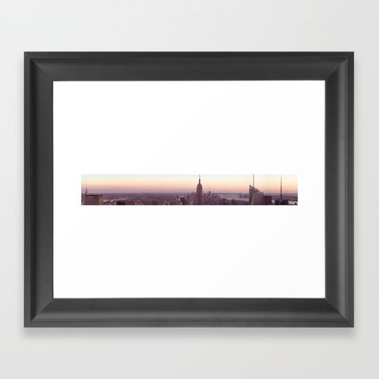 New York City - Manhattan Panorama Framed Art Print