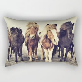 Horses Rectangular Pillow