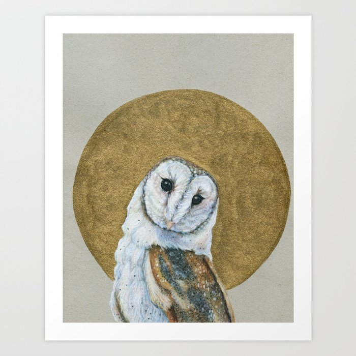 Sainted Owl Art Print