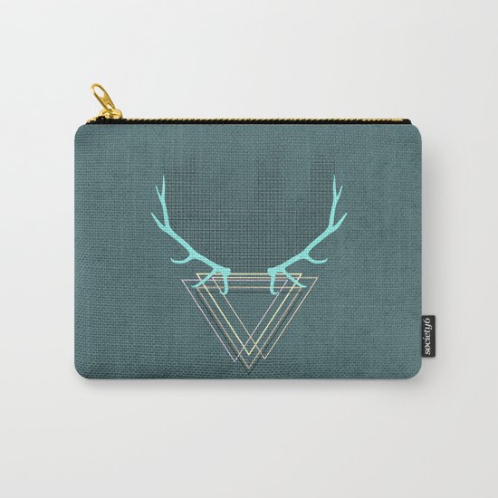 minimalistic deer Carry-All Pouch