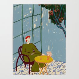 WOMAN UNDER A TREE Poster
