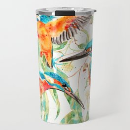 Beautiful Watercolour Kingfisher  Travel Mug