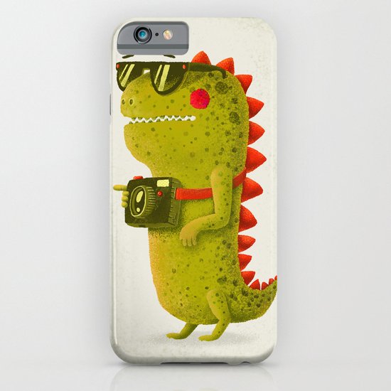 Dino touristo (olive) iPhone & iPod Case
