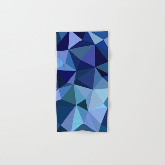 Blue triangles Hand & Bath Towel