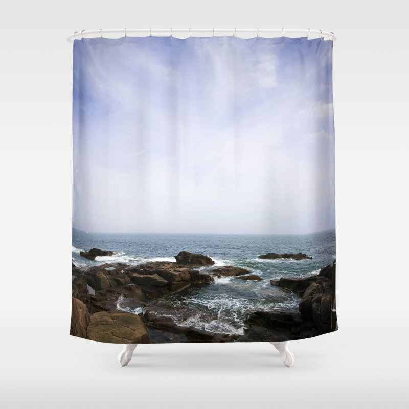 Ocean Scene Shower Curtain, Ocean Scene Shower Curtain