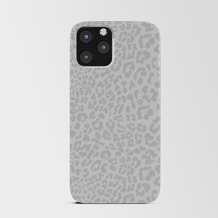 Snow Leopard Print iPhone Card Case