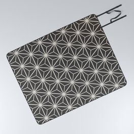 Japanese Kumiko Asanoha Pattern Picnic Blanket
