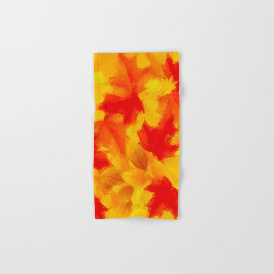 Autumn leaf abstract Hand & Bath Towel