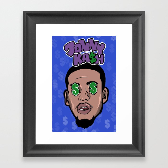 N.Y Local Rapper 'Jonny Ka$h' Framed Art Print
