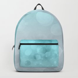 Aqua Turquoise Grey Soft Gradient Bokeh Lights Backpack