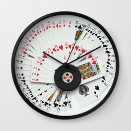 Card suits Wall Clock