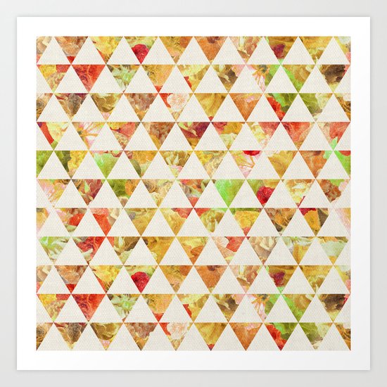 FLORAL FLOWWW SUN Art Print