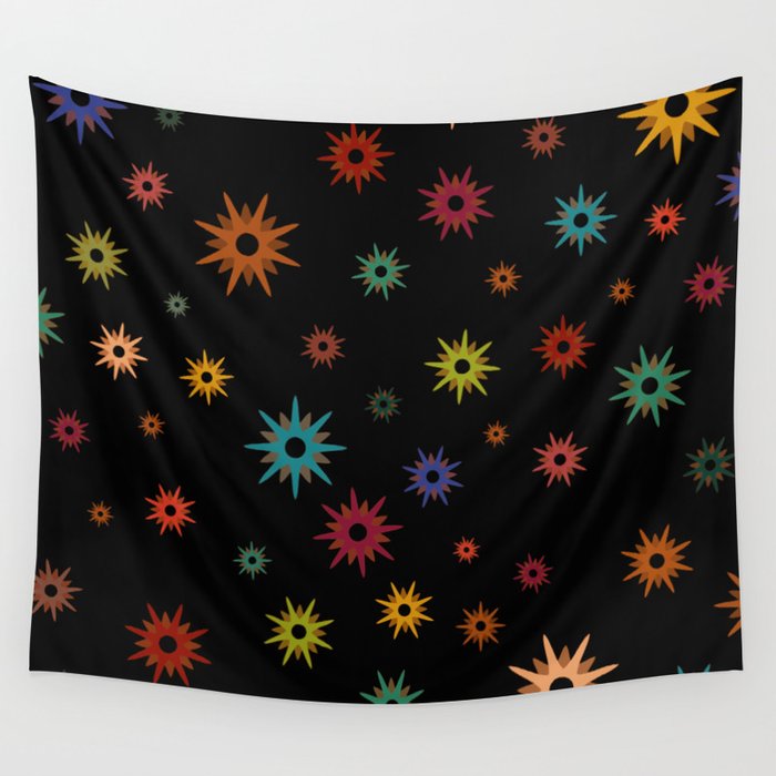 Vintage Christmas Stars 2 Wall Tapestry