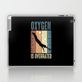 Swim Quote Oxygen Is Overrated Laptop Skin