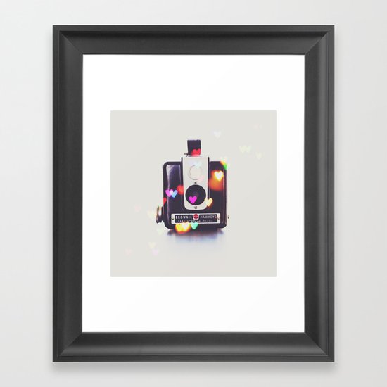 Heart Brownie Hawkeye Framed Art Print