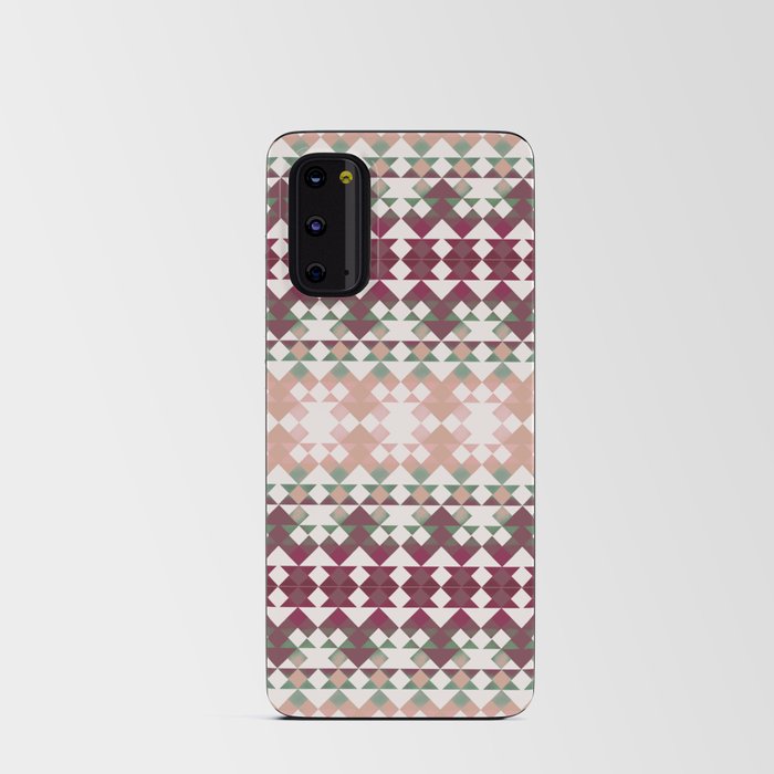 Small diamond pink and green pattern Android Card Case