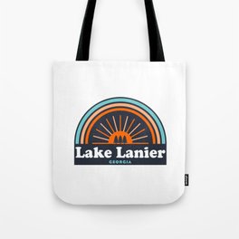 Lake Lanier Georgia Rainbow Tote Bag