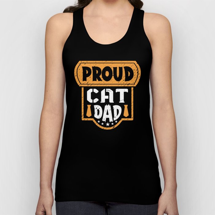 Proud Cat Dad Father's Day Tank Top