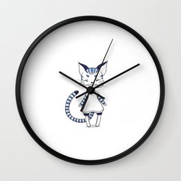 little cat Wall Clock