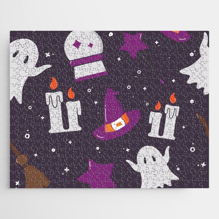 Scary Halloween Background Jigsaw Puzzle