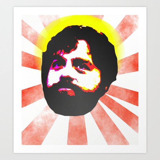 Zach Galifianakis Died for our Sins Art Print