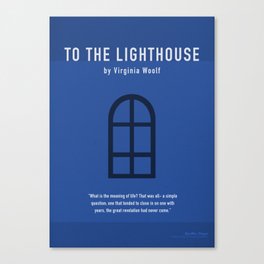 To The Lighthouse by Wolff Greatest Books Series 22 Canvas Print
