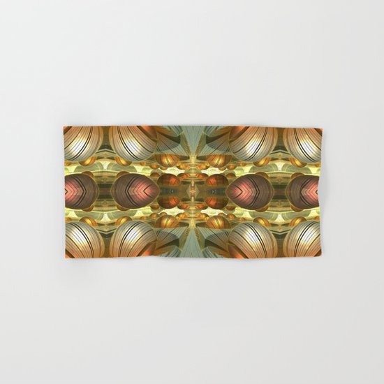Golden Globes / / #fractal #fractals #3d Hand & Bath Towel