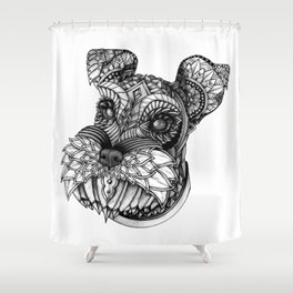 Ornate Schnauzer Shower Curtain
