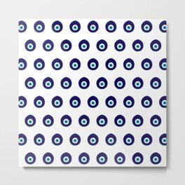 Blue Evil Eye Bead Pattern Metal Print | Amulet, Pattern, Blueeye, Talisman, Fortune, Mystic, Turkish, Graphicdesign, Hanging, Mashala 