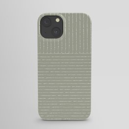 Lines (Linen Sage) iPhone Case