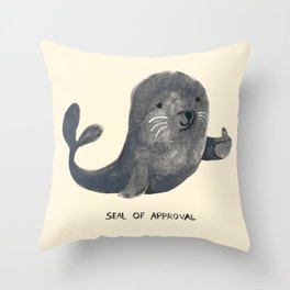 Seal Of Approval Throw Pillow