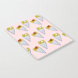 lekker frietjes - pink Notebook