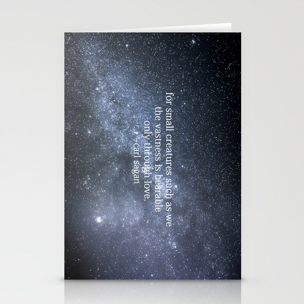 Carl Sagan and the Milky Way Stationery Cards