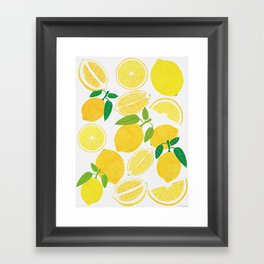 Lemon Harvest Framed Art Print