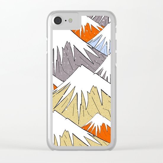 Away in the mountains Clear iPhone Case
