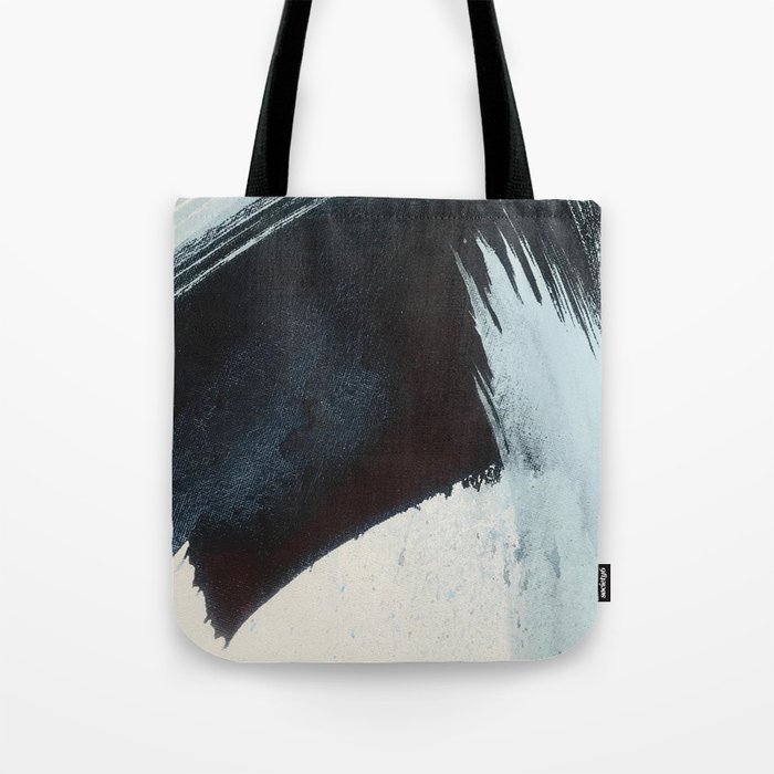 Like A Gentle Hurricane [2]: a minimal, abstract piece in blues and white by Alyssa Hamilton Art Tote Bag