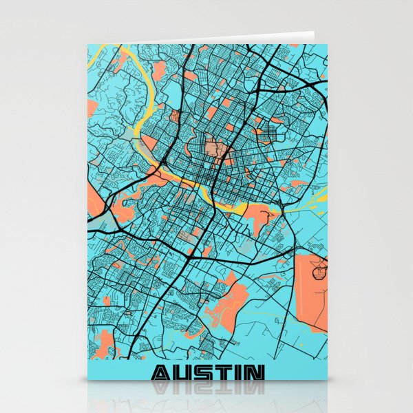 Austin city Stationery Cards