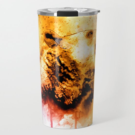Watercolor Bear Roaring Bear Rustic Bear Art Cabin Decor