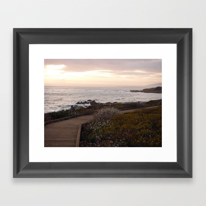 On the right path - Wildflowers bloom for those in love Framed Art Print