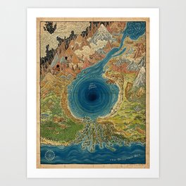 The Land of Great Funnel Art Print