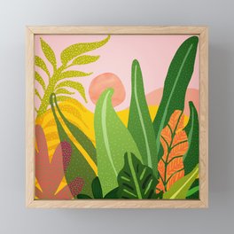 Good Morning Whimsical Landscape Framed Mini Art Print