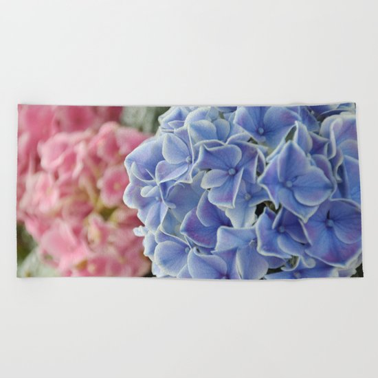 Purple Hydrangea Beach Towel