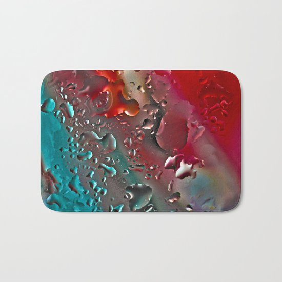 Dew on glass. Bath Mat