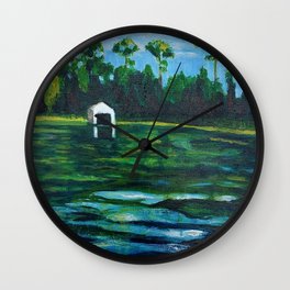Mt. Dora Florida Lake Acrylic Wall Clock