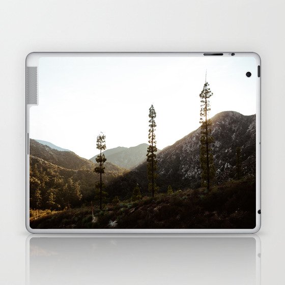 sunset in angeles crest forest Laptop & iPad Skin