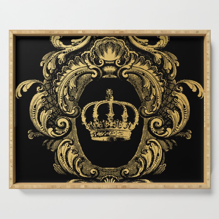 Gold Crown Serving Tray